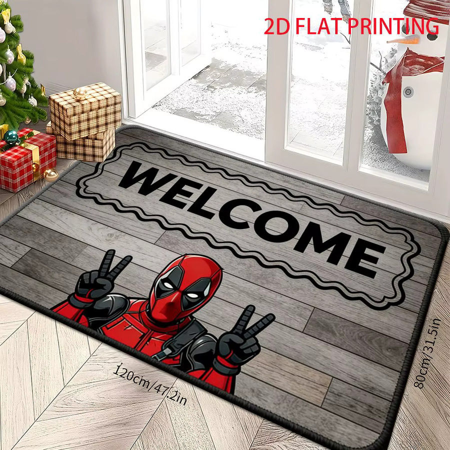 Beast Kingdom Marvel Deadpool Fußmatte aus Polyester, Mehrfarbig, B/T: 60 x 60 cm - Bild 2