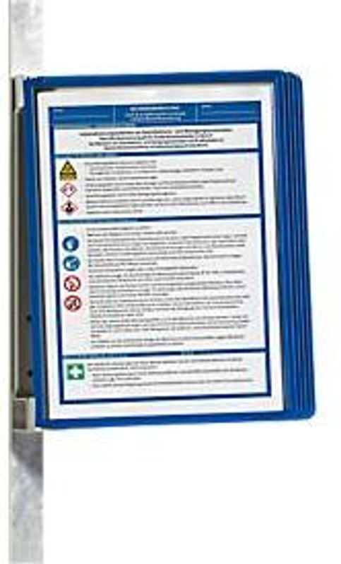 Magnet-Wandhalter-Set Vario Wall mit 5 Whiteboard-Tafeln in Dunkelblau und Schwarz - Bild 2