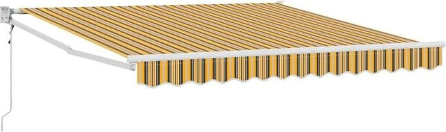 vidaXL Einziehbare Markise mit ausfahrbaren Armen in Mehrfarbig, B/T: 300 x 250 cm - Bild 1