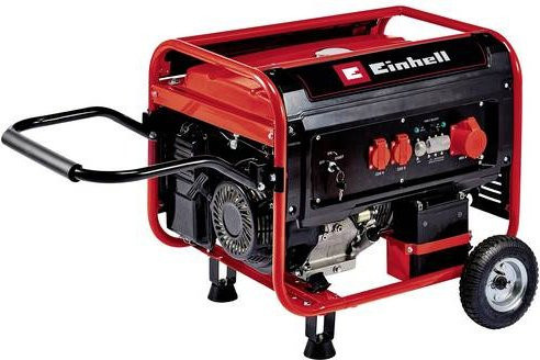 Einhell Benzin-Stromerzeuger TC-PG 65/E5 in Rot mit 4-Takt-Motor und 25 l Tank - Bild 1
