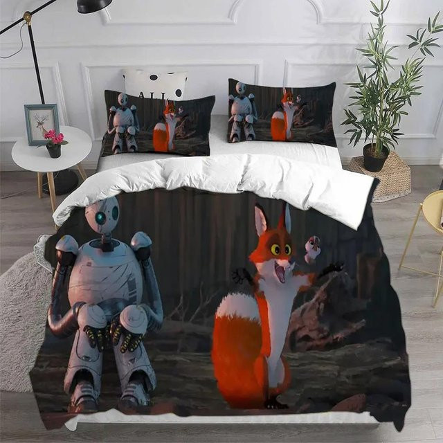 Bettwäscheset Der Wilde Roboter mit 3D Digitaldruck, JMG Household Supplies, Multicolor, B/H: 100 x 135 cm - Bild 1
