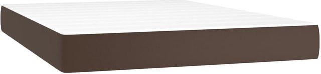 VD Home Furnishing Taschenfederkernmatratze mittelhart in Braun mit Kunstleder Bezug B: 140 cm, T: 190 cm, H: 20 cm - Bild 1