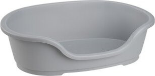 FIT+FUN Liegeplatz Domus Hundebett in Grau, Größe M, oval mit erhöhter Kante und rutschfester Unterseite - Bild 1