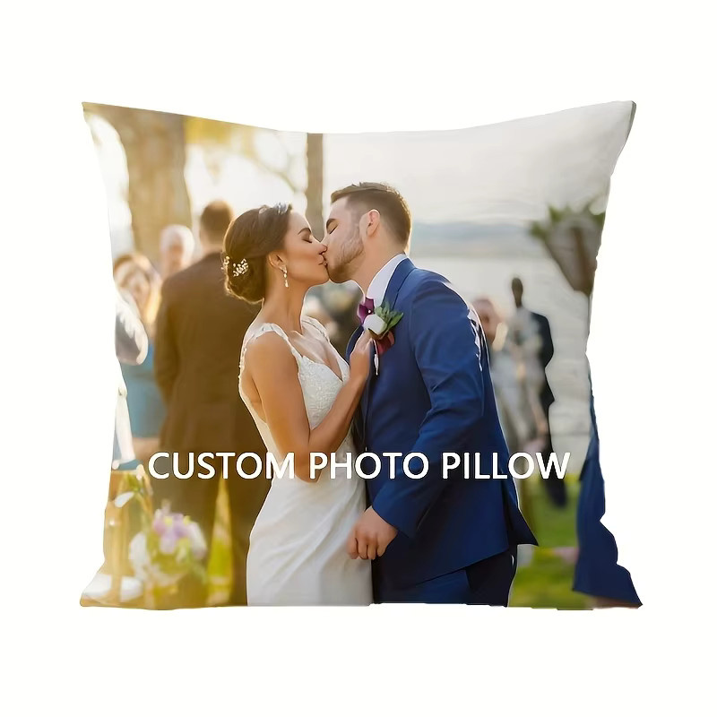 Individueller Kissenbezug mit eigenem Design für Hochzeit, Baby oder Muttertagsgeschenk, quadratisch und bedruckt - Bild 2
