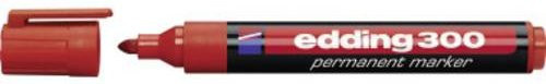 Edding Permanentmarker 300 mit Rundspitze in Rot - Bild 1