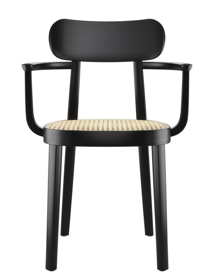 Thonet 118 F Armlehnstuhl aus Buche in Bucheschwarz matt - Bild 3