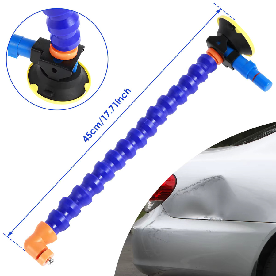 ODOMY Heavy Duty Handpumpe mit Saugnapf und flexiblem Ständer für Dellenreparatur und Karosseriearbeiten, Blau - Bild 3