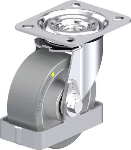Blickle Stahlblech-Lenkrolle L-ALTH 100K-AS-FS in Silber, Rad-Durchmesser: 100 mm, Tragfähigkeit: 250 kg - Bild 1