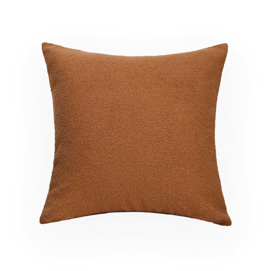 CANIRICA Teddy-Kunstfell Kissenbezug in Beige, quadratisch, B/T: 45 x 45 cm, weicher Plüsch im skandinavischen Stil - Bild 3
