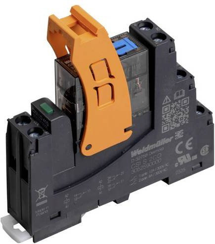 Weidmüller CRIKIT S 24VDC Koppelrelais mit 2 Wechsern, 24 V/DC, 8A, Schwarz, 10 Stück - Bild 1