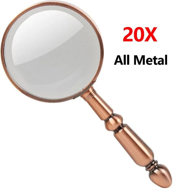 TELEHILL Lupe Ganzmetall, 20x, multicolour - Bild 1