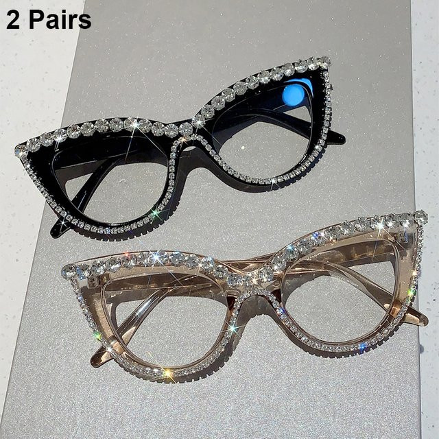KAMMPT Korrektionsbrille Cat-Eye, Damen, Vollrand, Kunststoff, Blaulichtfilter - Bild 1