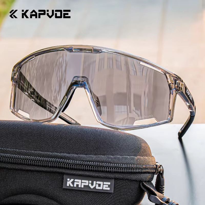 Kapvoe Sportsonnenbrille, Vollrand, Black, Unisex, Kunststoff - Bild 4