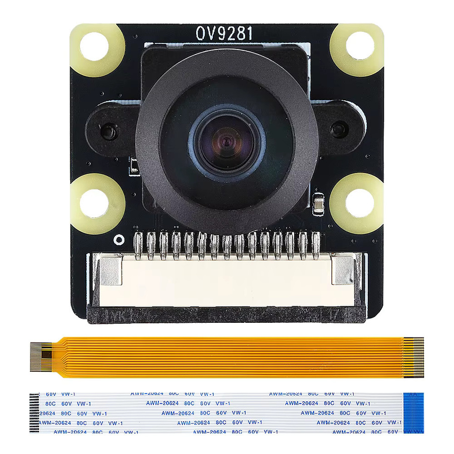 OV9281 Kameramodul für Raspberry Pi 5 4 4B 3B+ Zero 2 W, 1MP Global Shutter, 1280x800, 120 FPS, Schwarz-Weiß, 79-160 Grad - Bild 2