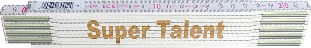 Stabila Zollstock Super Talent mit Lasergravur, Farbe: Weiß, Länge: 200 cm - Bild 1