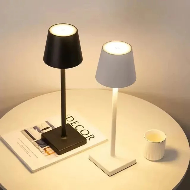 AVACOM LED-Schreibtischlampe in Schwarz, wiederaufladbare kabellose Tischlampe mit Touch-Funktion und dimmbarer Lichtstärke für Wohnzimmer und professionelle Bereiche, B/T/H: 38,0 x 11,0 x 1,0 cm - Bild 1