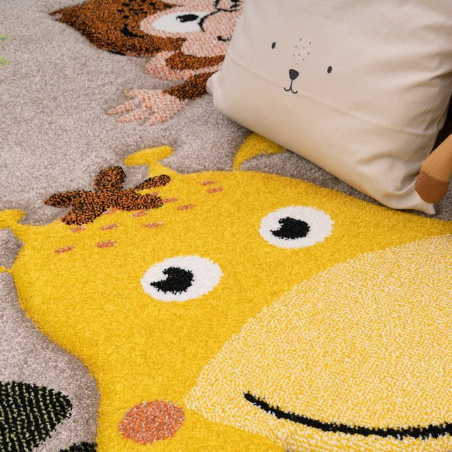 Kinderteppich Diamora beige rund Durchmesser: 120 cm - Bild 1