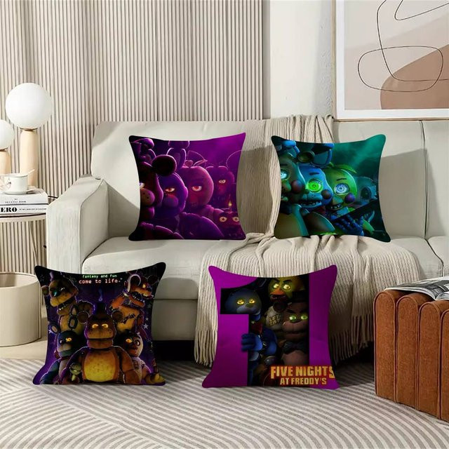 Beast Kingdom Five Nights At Freddy's Kissenbezug mit Grafikdesign, quadratisch, 30 x 30 cm - Bild 1