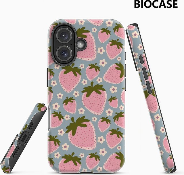 Strawberry Sky Magnetische Handyhülle für iPhone 17 16 15 14 13 Pro Max Plus, Robuste Einzel- und Doppelschicht-Schutzhülle, Multicolour - Bild 1