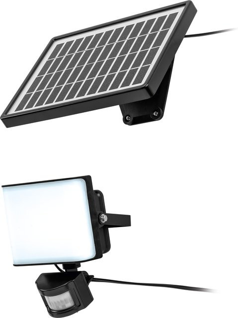 LIVARNO LED-Solarstrahler mit Bewegungsmelder in Schwarz - Bild 1