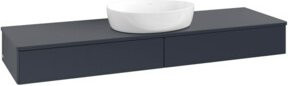 V&B Waschtischunterschrank Antao ohne Frontstruktur in Blau lackiert, B/T: 160 x 50 cm - Bild 1