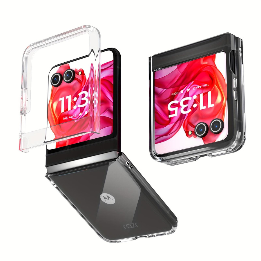 Transparente Handyhülle für Motorola Razr 40 Ultra und Razr 50 Ultra aus hartem PC - Bild 2