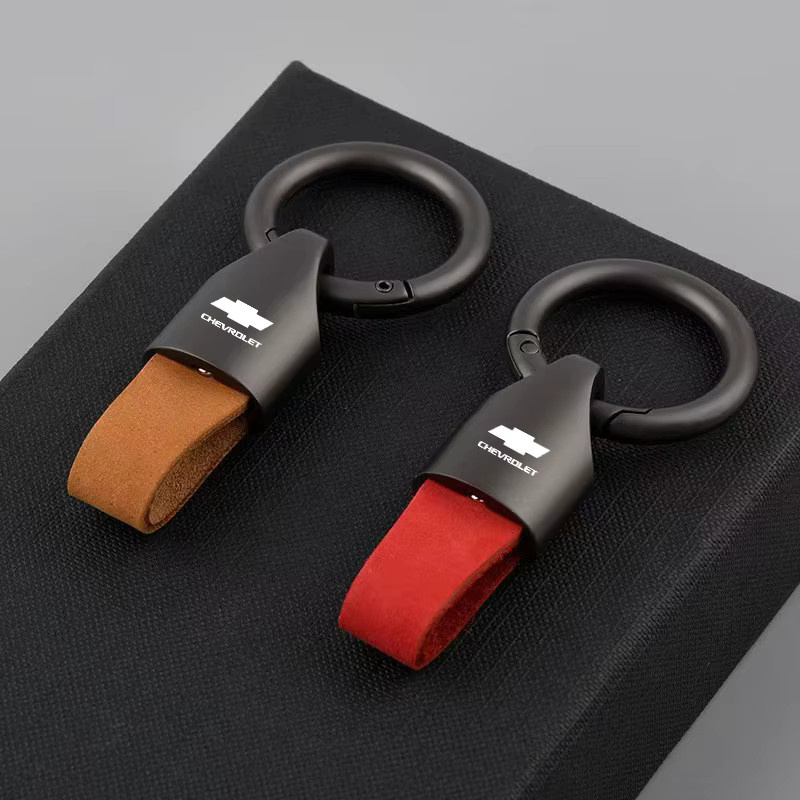 Chevrolet Schlüsselanhänger, Zinklegierung, Leder, Unisex - Bild 2