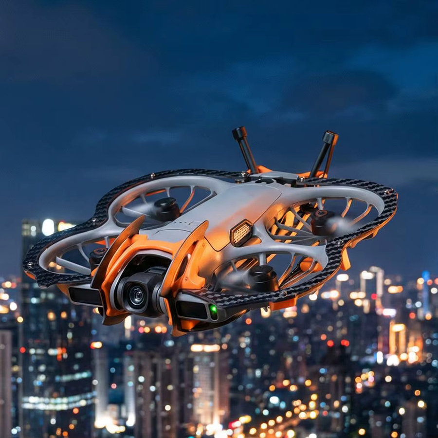 DJI Neo2 Schutzhüllen-Set aus Kohlefaser in Schwarz mit hochfestem ABS-Spritzguss-Schutzpanzerung - Bild 2