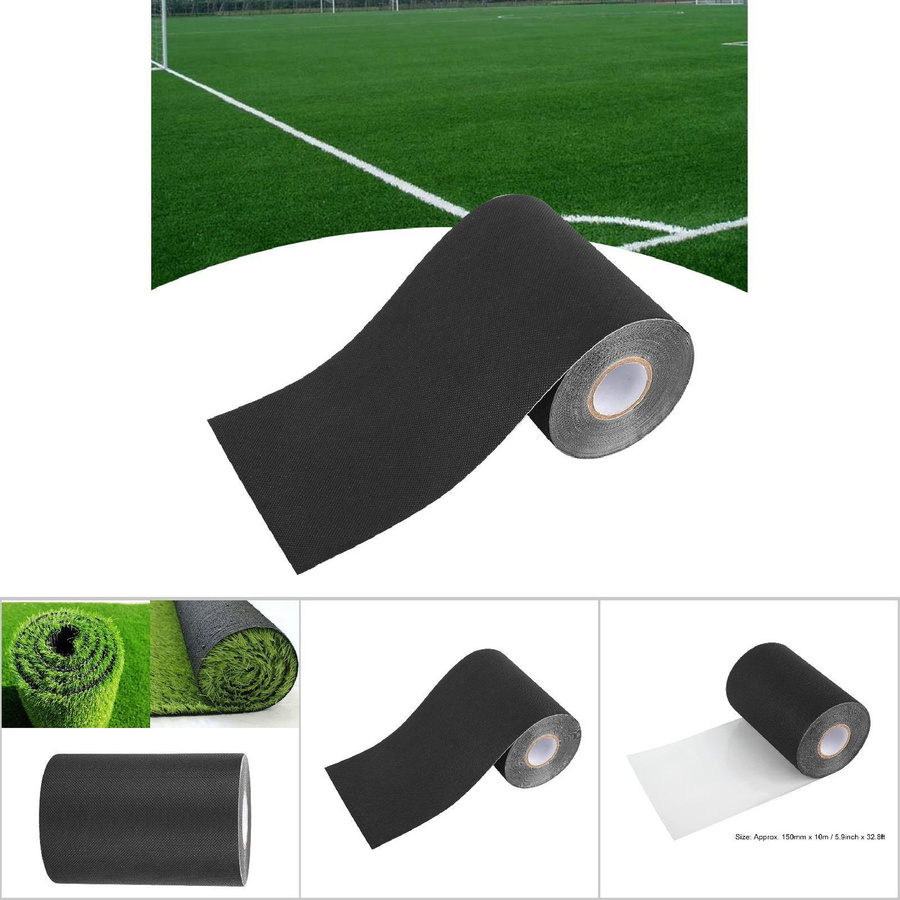 Kunstrasen Nahtband Schwarz, Breite: 15 cm, Länge: 10 m - Bild 4