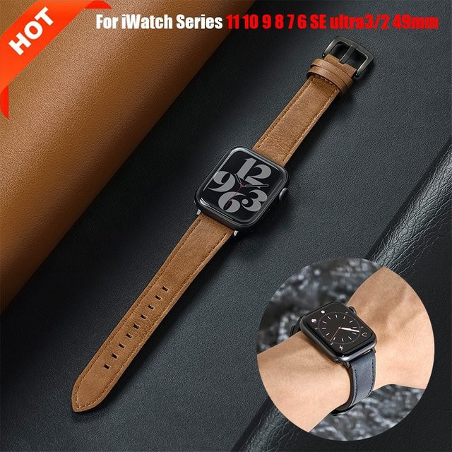 CAOWTAN Uhrenarmband Leder, Herren - Bild 1