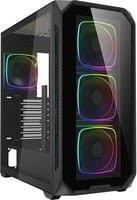 Sharkoon AK5G RGB Tower-Gehäuse in Schwarz mit USB-C und ATX-Unterstützung - Bild 1