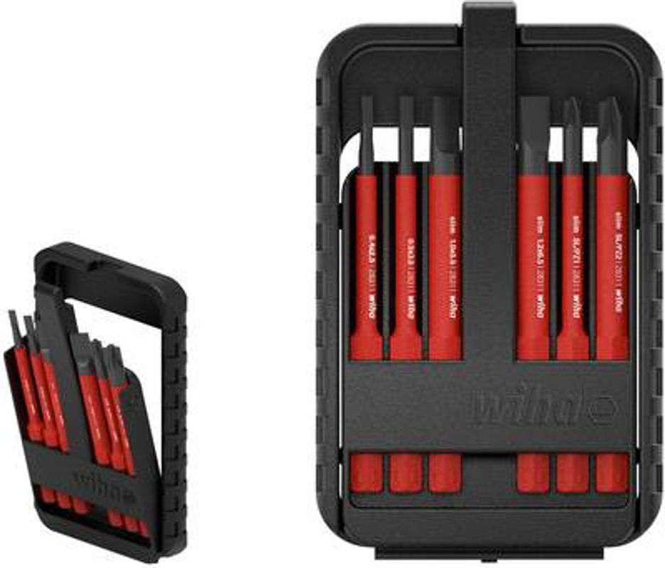 Wiha slimBit electric Bit-Set Sechskant 6-teilig in Rot - Bild 2