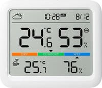 SwitchBot Meter Pro Smarte Wetterstation mit WLAN Hygrometer und Thermometer für Innen und Außen 3er-Set inklusive Hub Mini in Weiß - Bild 1
