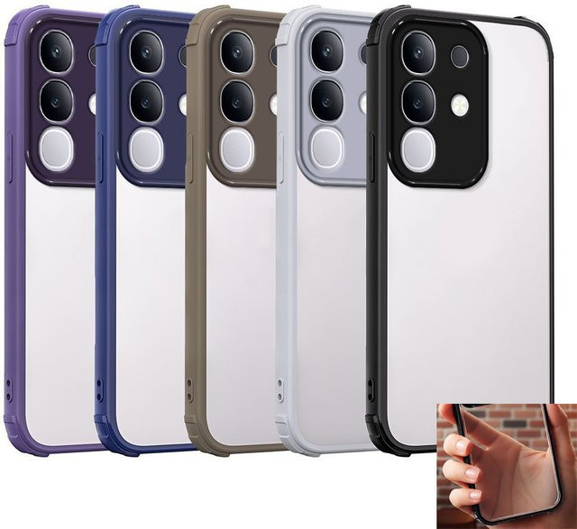 Stoßfeste Acryl-Schutzhülle für Vivo Y29 4G, Vivo T4x und IQOO Z10x in Lila - Bild 1