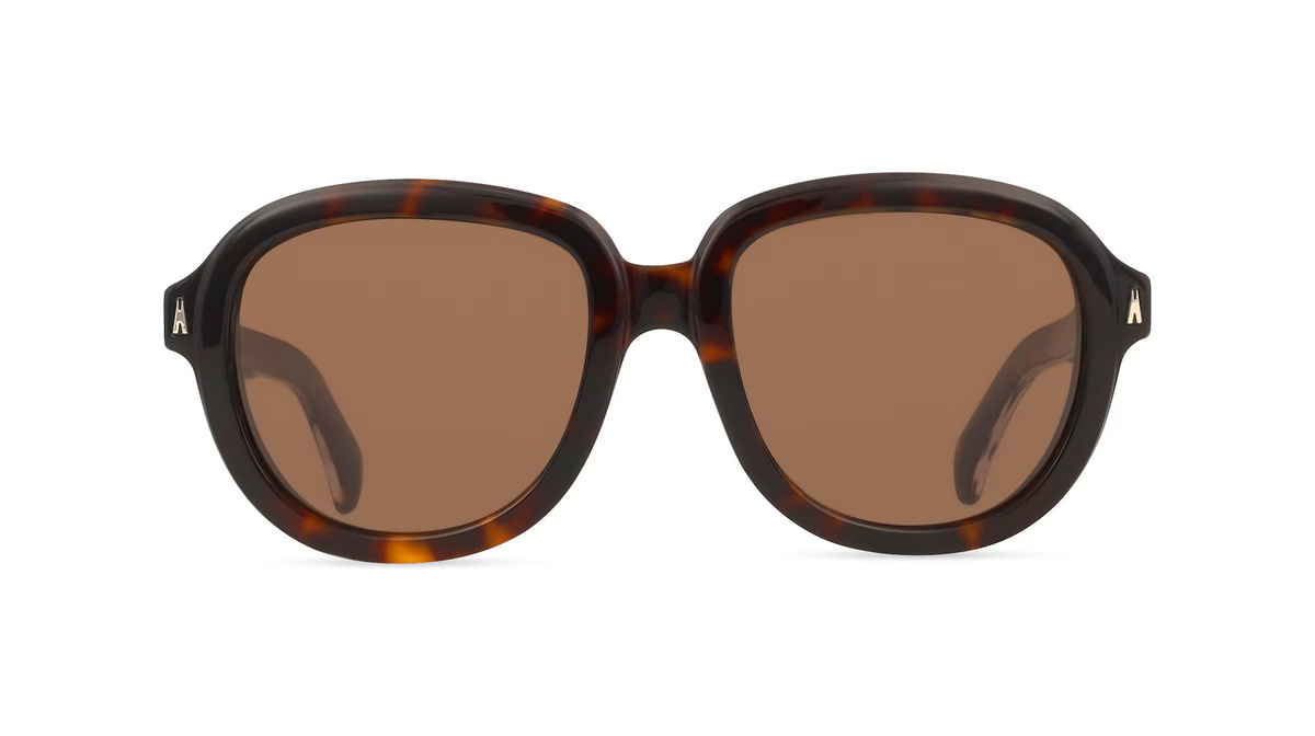 Moncler ME6007U Sonnenbrille Pilot, Vollrand, Acetat, Unisex, braun - Bild 1