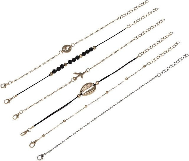 Armband-Set Kupfer, Schwarze Perle, Schwarz, Damen - Bild 1