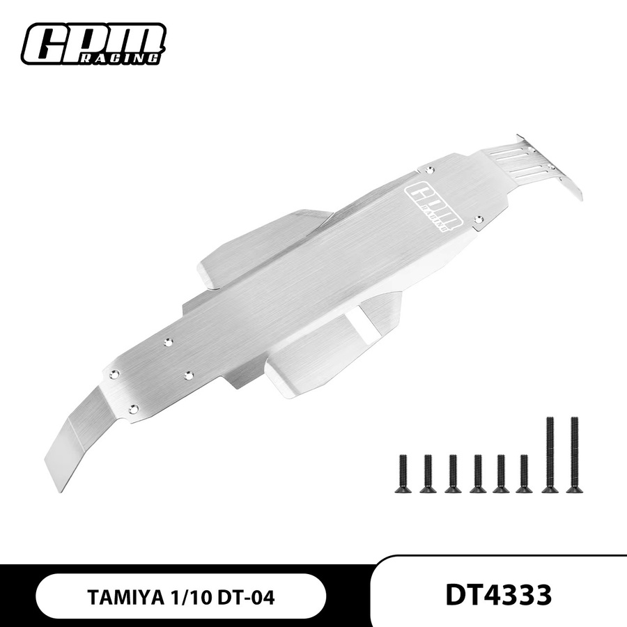 Tamiya DT-04 RC Fighter Edelstahl Integriertes Chassis Skid Kit, RC Car - Bild 2