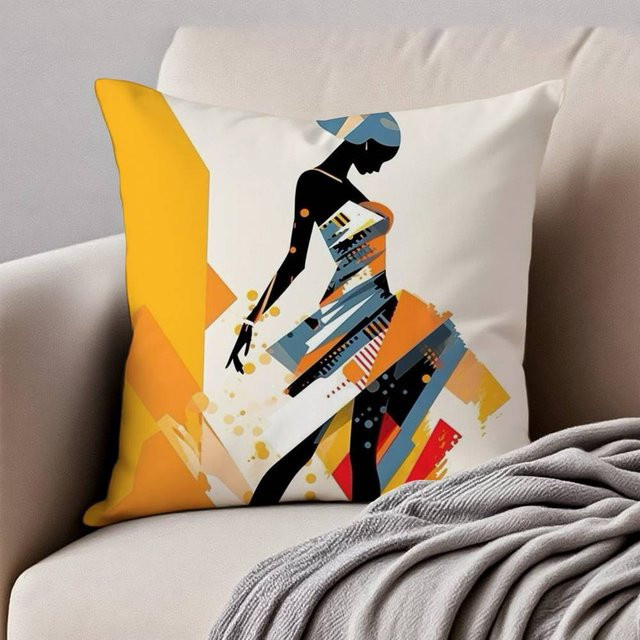 GUOYU HOMEDECOR Kissenbezug aus kurzem Plüsch mit verdecktem Reißverschluss, milbenabweisend, Multicolour, B/B/B: 40,64 x 40,64 x 40,64 cm - Bild 1