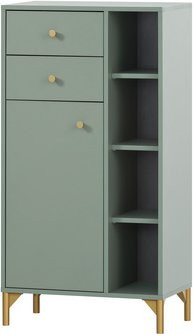 Schildmeyer Highboard Ando in Pistaziengrün mit Türen und Schubladen, B/T/H: 33 x 60,2 x 114,4 cm - Bild 1