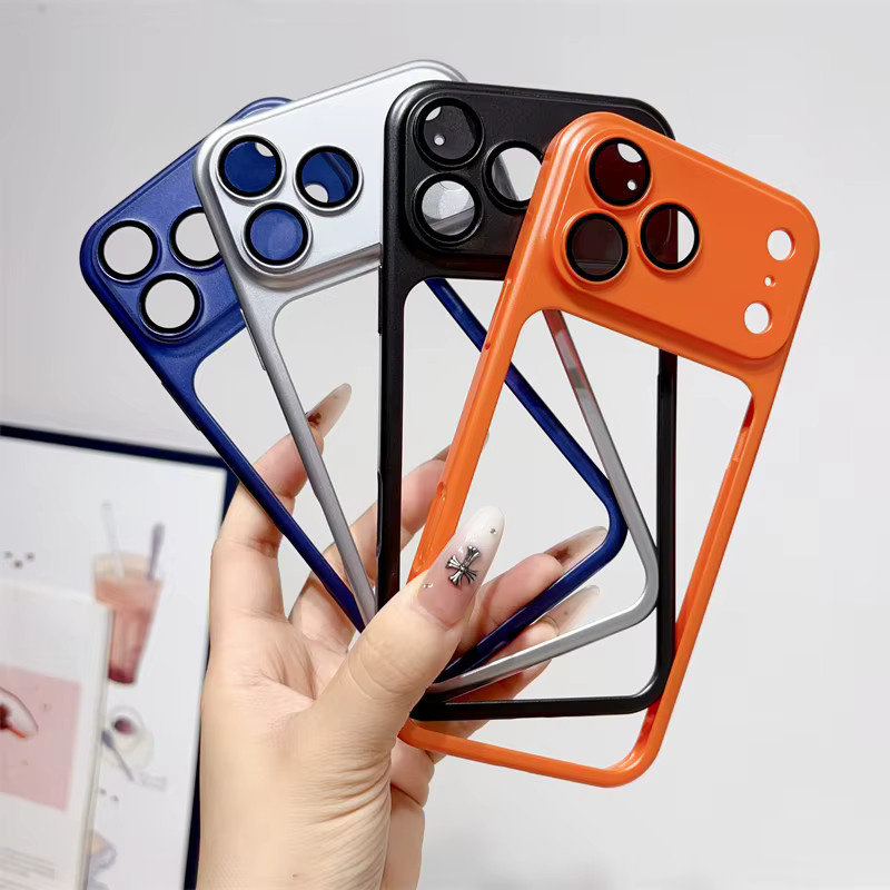 newteneight Stoßfeste iPhone Hülle mit Kameralinsen-Schutz und Matt PC Rahmen in Blau für iPhone 17, iPhone 17 Pro, iPhone 16 Pro und iPhone 16 Pro Max - Bild 3
