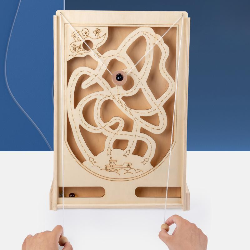 Happy Time For kids Pirat Holz Murmelmaschine Labyrinth ab 7-12 Jahre - Bild 2