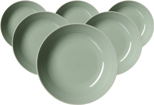Ritzenhoff & Breker Suppenteller Levi in Grün, 6er Set, Durchmesser: 22 cm - Bild 1