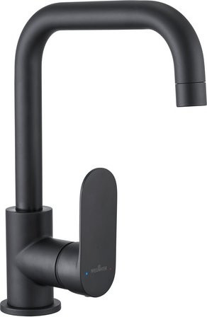 WELLWATER Spültisch-Einhebelmischer Imola in Mattschwarz aus Messing und Zink, B: 11,2 cm, H: 27,87 cm, T: 23,15 cm - Bild 1