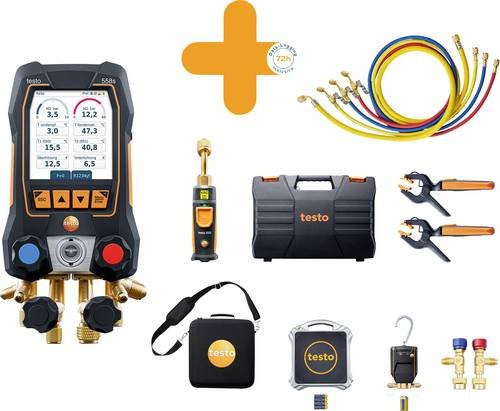 Testo Wärmepumpen-Profi-Set 558s Multicolor für Druck, Vakuum und Temperatur - Bild 1