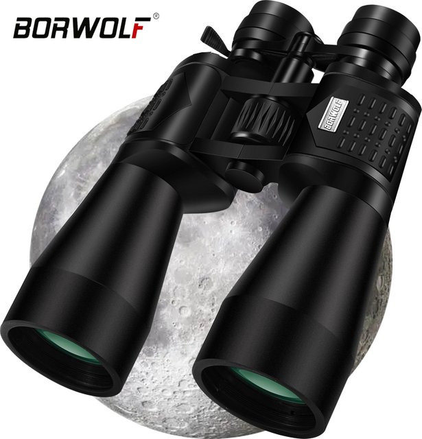 BORWOLF Fernglas 15-450X60 mit HD-Licht, Nachtsicht und Bak4-Prisma in Schwarz - Bild 1