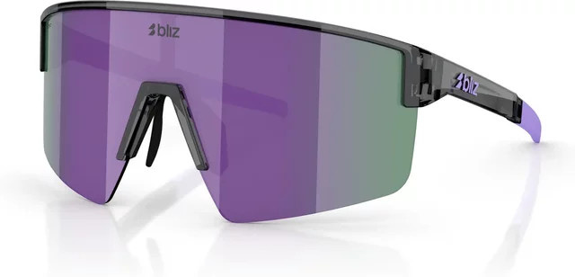 Bliz P004S Sonnenbrille, Vollrand, Wrap, Unisex, Black, Purple, Plastic - Bild 1