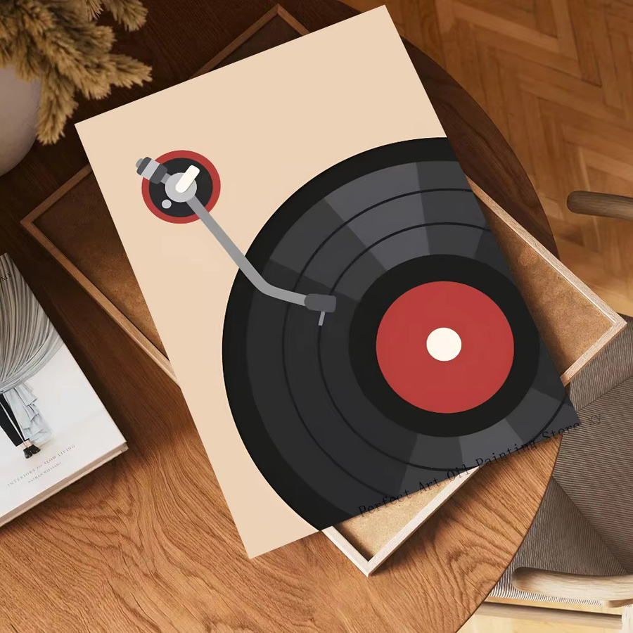 Vintage Musik Vinyl Schallplatte Poster aus Papier für dein Zuhause und dein Café - Bild 6