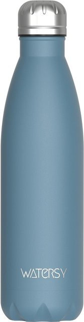 WATERSY Edelstahl-Wasserflasche blau, isolierte Vakuumflasche mit Doppelwand, 500ml - Bild 1