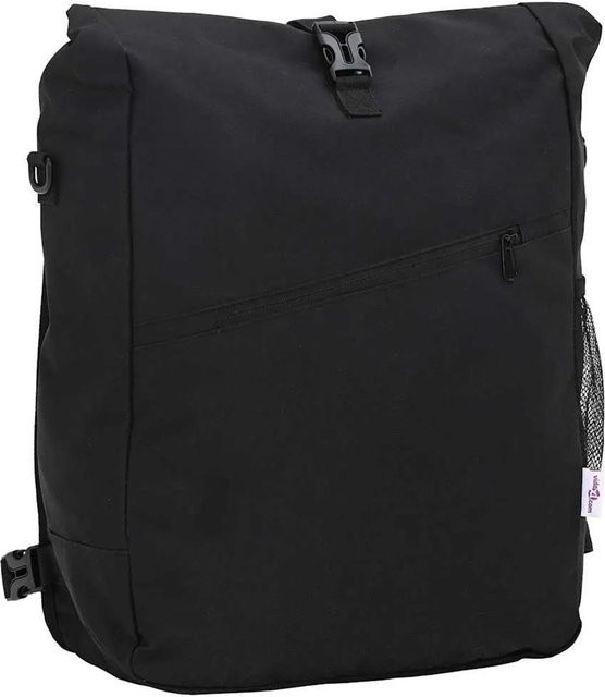 vidaXL Fahrradtasche Schwarz aus Polyester B/T/H: 33 x 16 x 60 cm - Bild 1