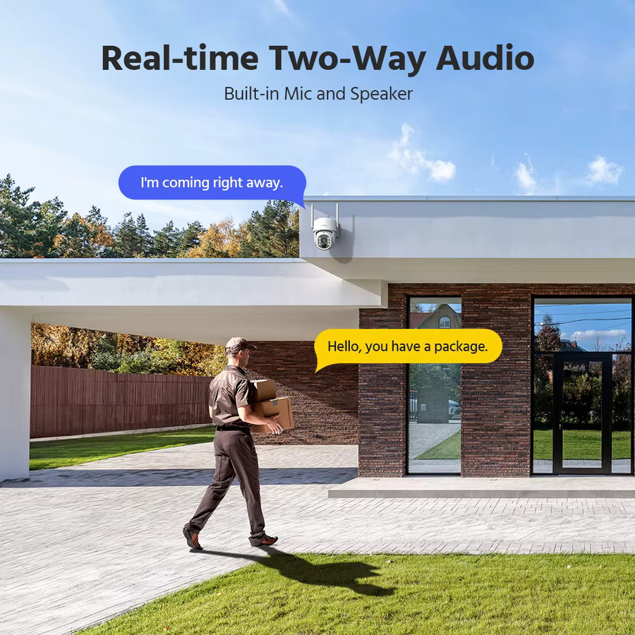 Annke 4MP Wireless PT Solarkamera mit 16CH NVR und Dualband Wi-Fi 2,4G & 5,8G Drahtloses Kamerasystem in Weiß - Bild 3